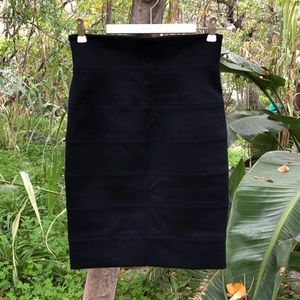 The Row Navy bandage skirt 4